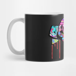 Graffiti covered fist Mug